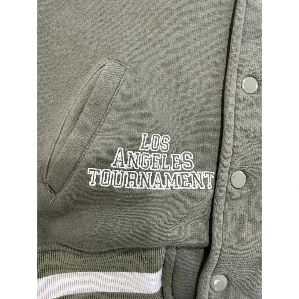 Zara Varsity Football‎ Bomber Letterman Snap Up Jacket Youth Boys Kids Size 9/10